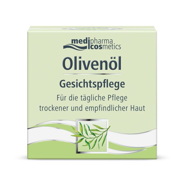фото упаковки Medipharma Cosmetics Крем для лица для сухой и чувствительной кожи Olivenol