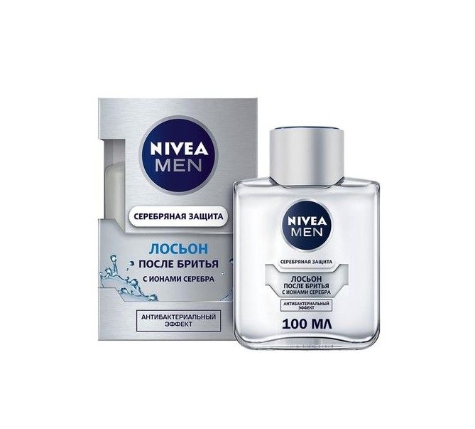 фото упаковки Nivea Men Лосьон после бритья Серебряная защита антибактериальный