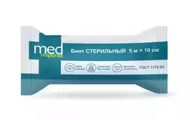 фото упаковки Medresponse Бинт марлевый медицинский стерильный