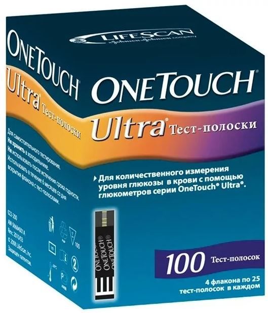 фото упаковки Тест-полоски OneTouch Ultra