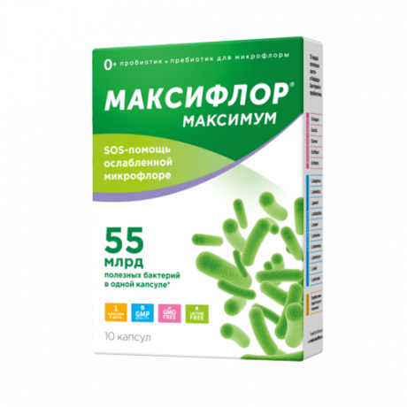 фото упаковки Максифлор Максимум, капсулы, 10 шт. фото упаковки Максифлор Максимум