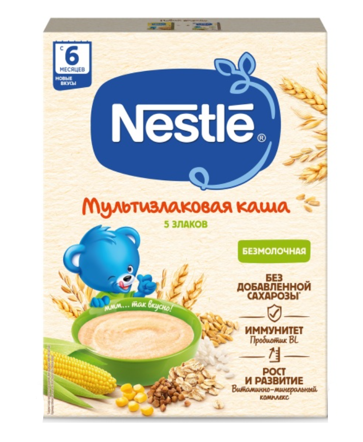фото упаковки Nestle Каша Мультизлаковая 5 злаков