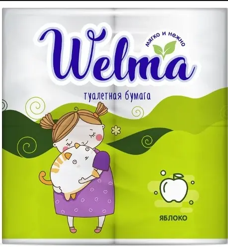 фото упаковки Welma Бумага туалетная двухслойная