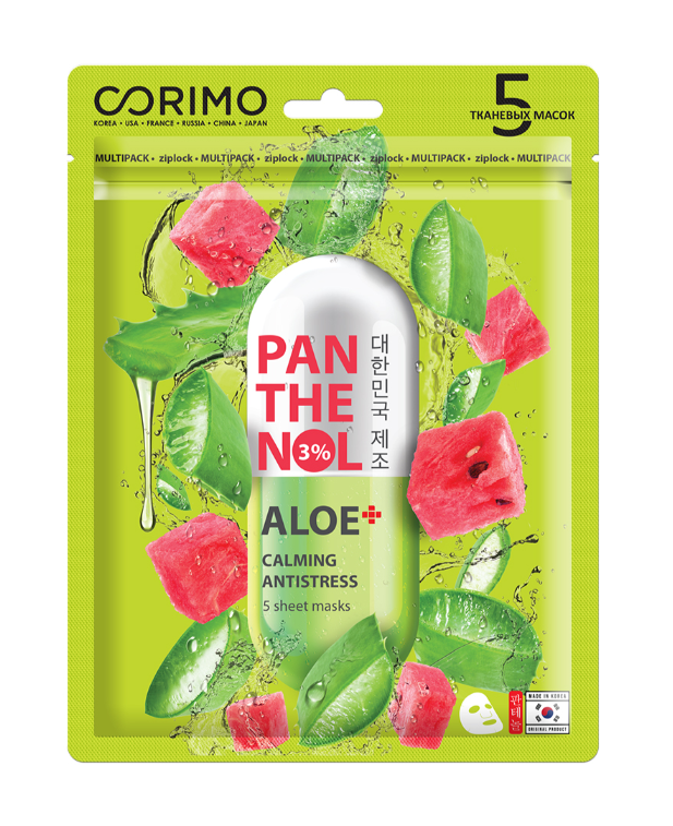 фото упаковки Corimo Aloe-Panthenol Маска для лица тканевая