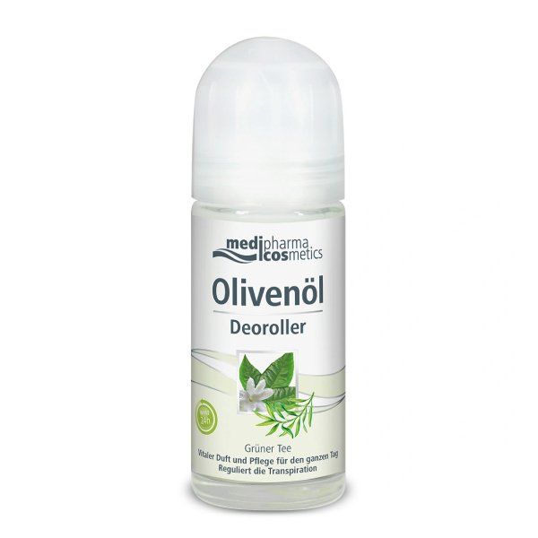 фото упаковки Medipharma Cosmetics Olivenol Дезодорант роликовый Зеленый чай