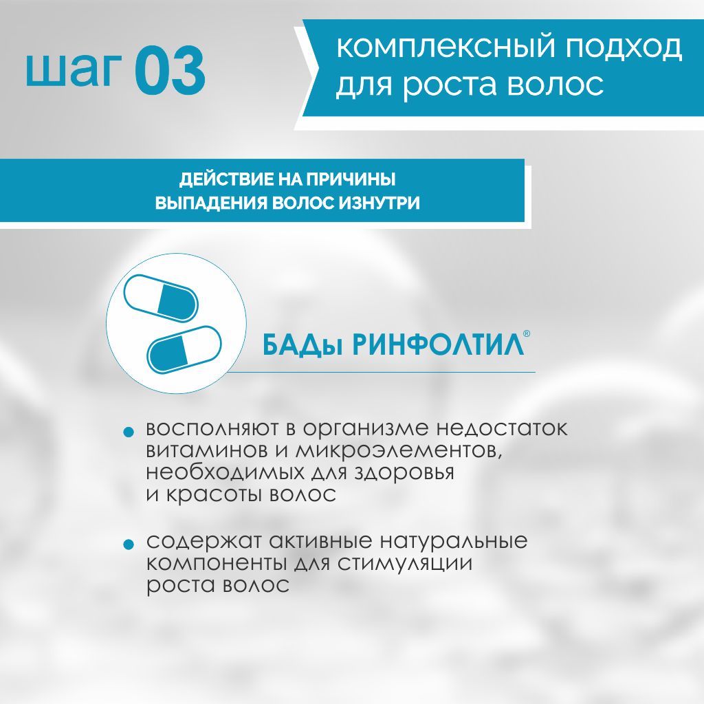 Ринфолтил PRO Шампунь против выпадения и для роста волос, шампунь, для жирных волос, 200 мл, 1 шт.