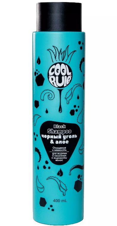 фото упаковки Cool Rule Hair Шампунь для жирных и склонных к жирности волос Черный уголь и алое