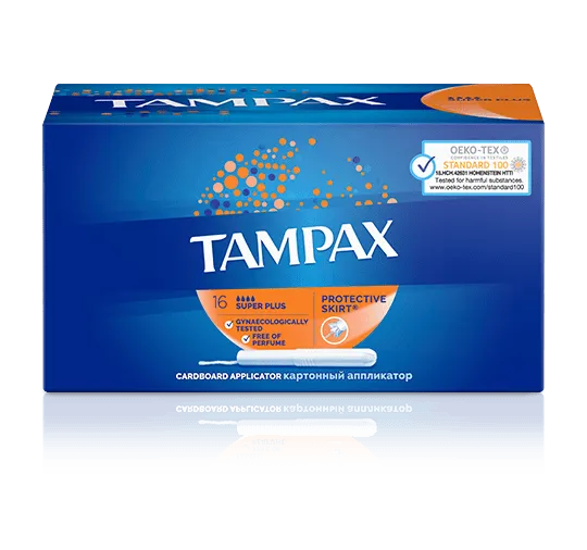 фото упаковки Tampax super plus тампоны с аппликатором