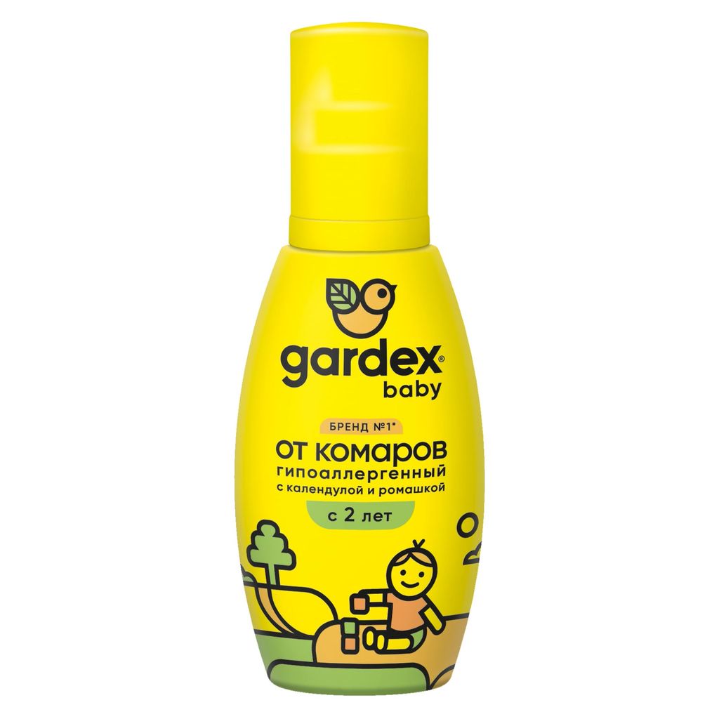 фото упаковки Gardex Baby Спрей от комаров для детей, спрей для наружного применения, 100 мл, 1 шт. фото упаковки Gardex Baby Спрей от комаров для детей