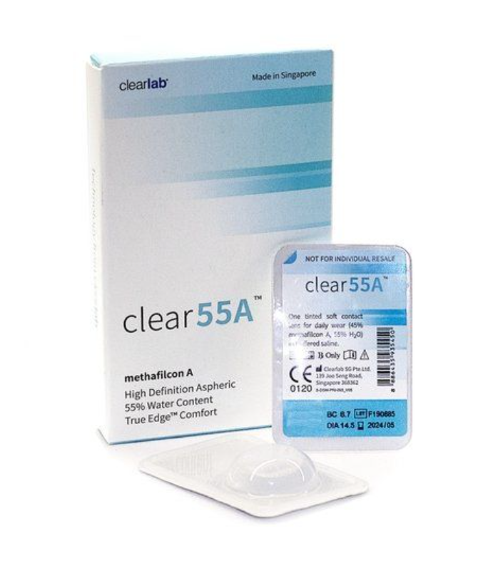 ClearLab Clear 55A Линзы контактные, BC=8,7 d=14,5, D(-11.50), 6 шт.