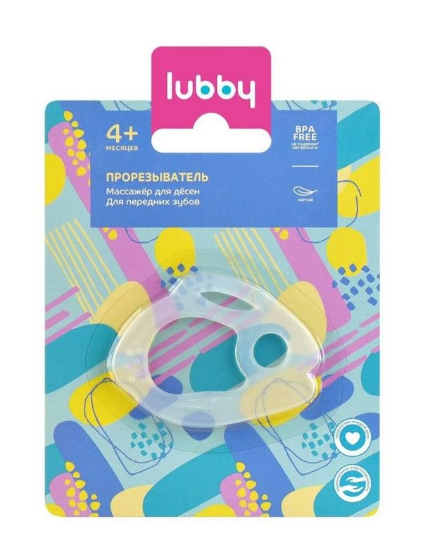 фото упаковки Lubby Игрушка-прорезыватель Зайчик