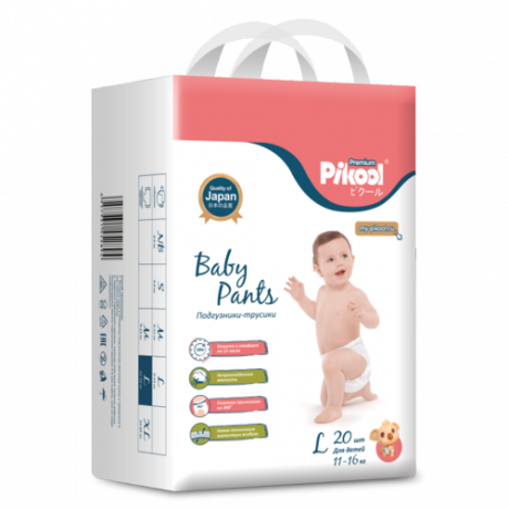 фото упаковки Pikool Premium Подгузники-трусики детские