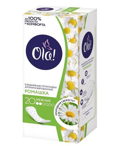 фото упаковки Ola! Daily Deo прокладки ежедневные Ромашка