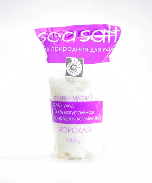 Соль для ванн Морская Магний Калий, 1 кг, 1 шт.