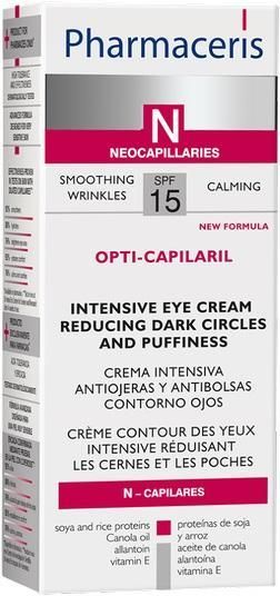 Pharmaceris N Opti-Capilaril крем от отеков под глазами, крем для контура глаз, 15 мл, 1 шт.