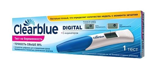ClearBlue digital Тест на беременность цифровой, с индикатором срока беременности, 1 шт. цена