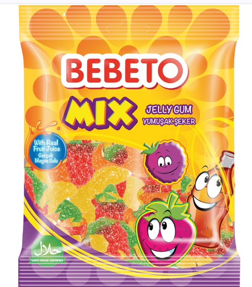 Bebeto мармелад жевательный микс, 70г шоубокс, 12 шт.