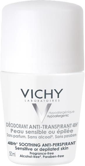 Vichy Deodorants дезодорант для чувствительной кожи 48 ч, део-ролик, 50 мл, 1 шт. цена