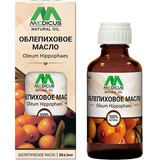 Medicus Natural oil Масло косметическое облепиховое, масло косметическое, 30 мл, 1 шт.