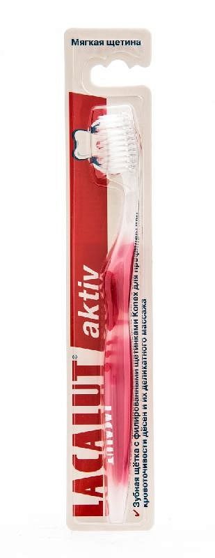 Зубная щетка Lacalut aktiv, щетка зубная, soft, 1 шт. цена