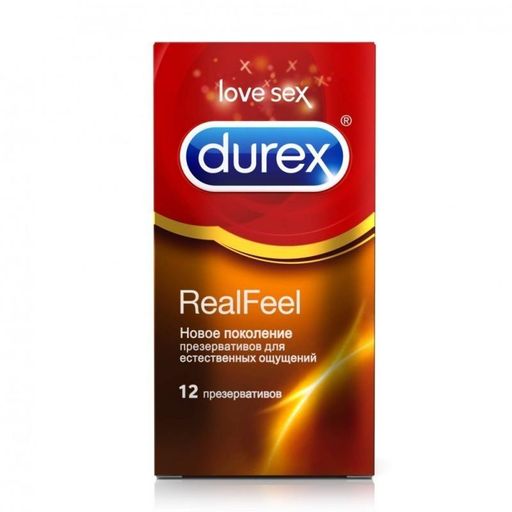 Презервативы Durex Real Feel, презерватив, анатомической формы, 12 шт. цена