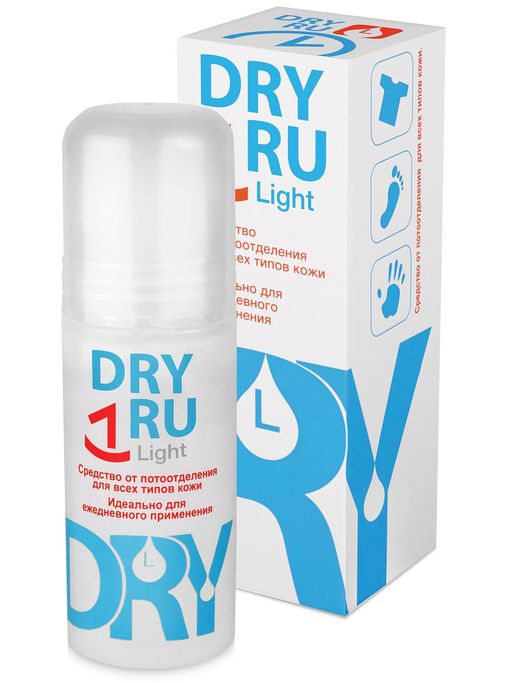 Dry Ru Light средство от потоотделения для всех типов кожи, 50 мл, 1 шт. цена