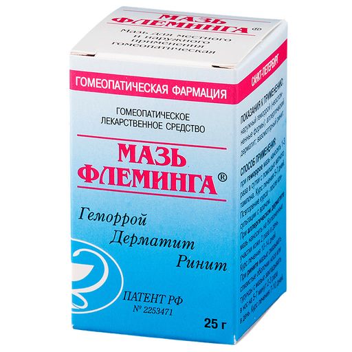 Мазь Флеминга, мазь для наружного применения гомеопатическая, 25 г, 1 шт. цена