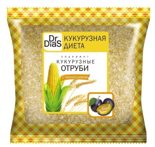 Dr.DiaS Отруби кукурузные, чернослив, 180 г, 1 шт.
