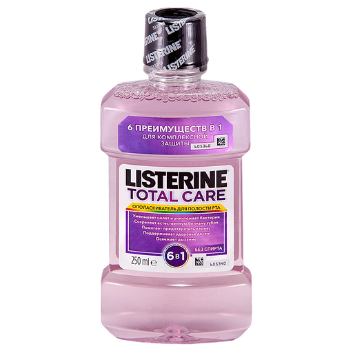 Listerine Total Care ополаскиватель для полости рта, раствор для полоскания полости рта, 250 мл, 1 шт. цена