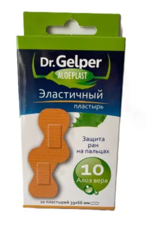 Dr gelper aloeplast пластырь эластичный, 39x66 мм, пластырь, телесного цвета, 10 шт.