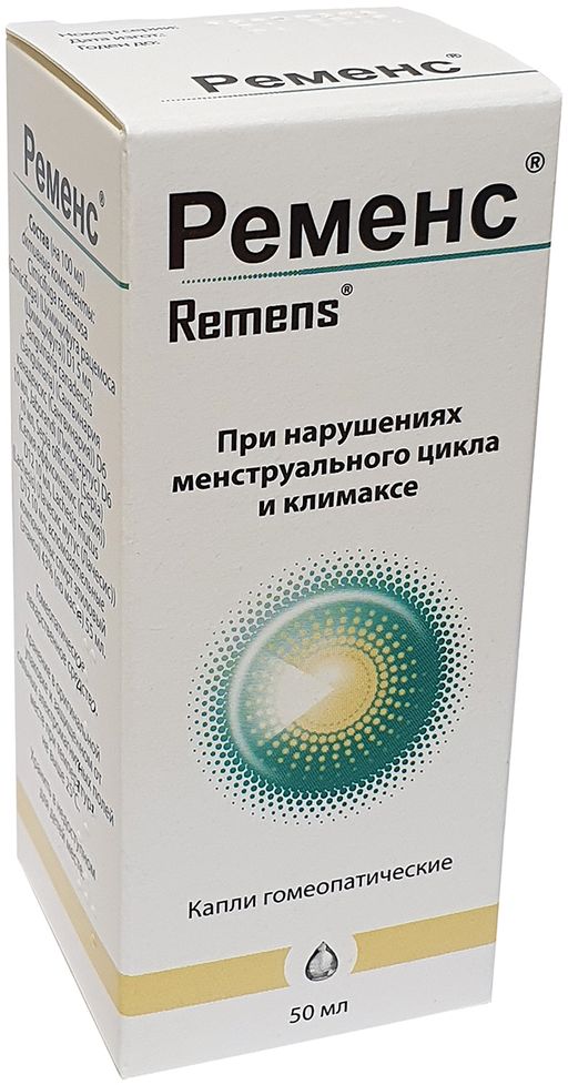 Ременс, капли гомеопатические, 50 мл, 1 шт. цена
