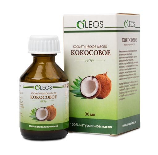 Oleos Кокосовое масло, масло косметическое, 30 мл, 1 шт. цена