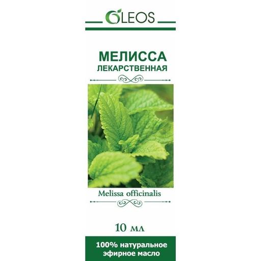Oleos Масло эфирное Мелисса лекарственная, масло эфирное, 10 мл, 1 шт. цена