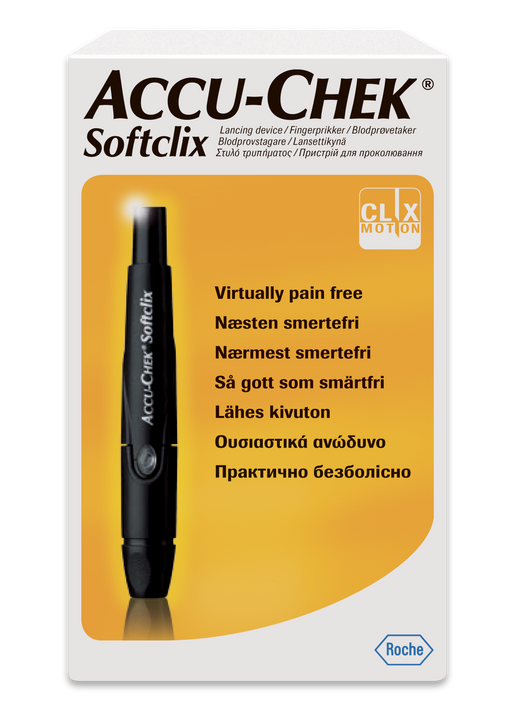 Accu-Chek Softclix Устройство для прокалывания пальца, в наборе + 25 ланцетов, 1 шт. цена