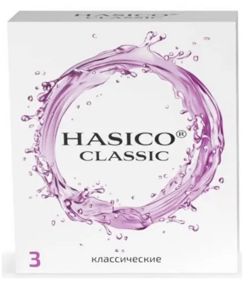 Hasico презервативы классические, 3 шт.