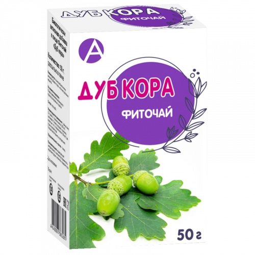 Фиточай Дуб кора, сырье растительное, 50 г, 1 шт.