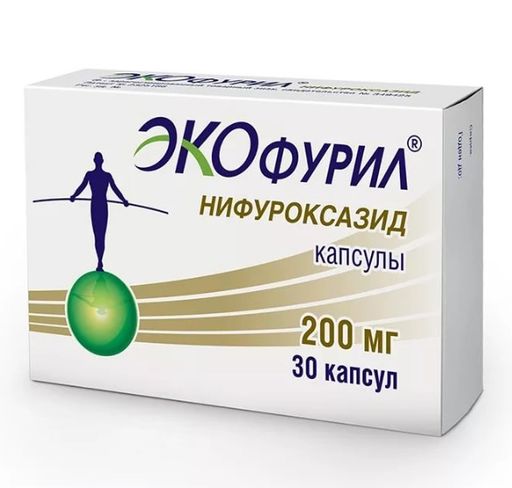 Экофурил, 200 мг, капсулы, 30 шт.
