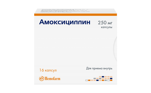 Амоксициллин, 250 мг, капсулы, 16 шт. цена