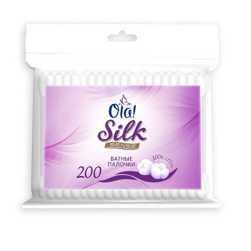 Ola! Silk Sense ватные палочки, в пакете, 200 шт. цена