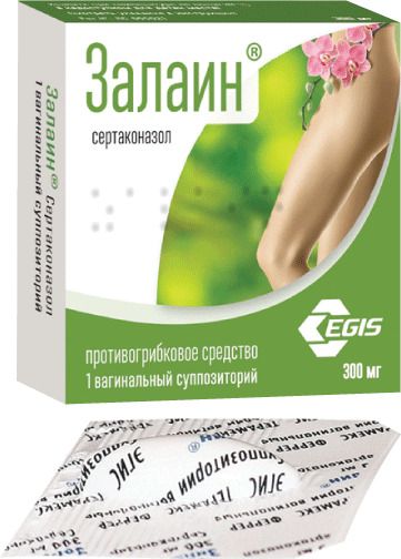Залаин, 300 мг, суппозитории вагинальные, 1 шт. цена