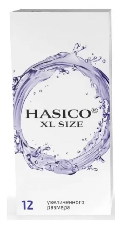 Hasico презервативы увеличенного размера, 12 шт.