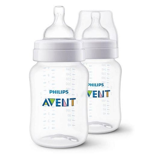 Philips Avent Anti-colic Бутылочка медленный поток 1 мес+, SCF813/27, 260 мл, 2 шт.