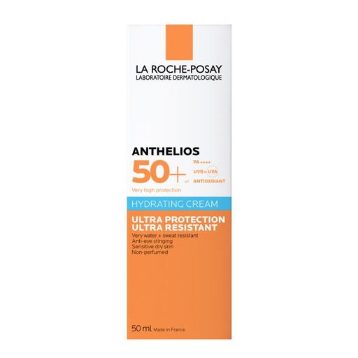 La Roche-Posay Anthelios SPF50+ крем увлажняющий солнцезащитный, крем, для нормальной и сухой кожи, 50 мл, 1 шт. цена
