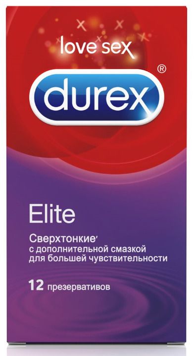 Презервативы Durex Elite, презерватив, гладкие, сверхтонкие, 12 шт. цена