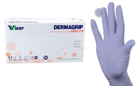 Перчатки смотровые неопудренные Dermagrip Ultra LS (нитрил), размер M, нестерильная (ые, ый), 200 шт. цена