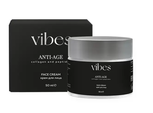 Vibes Anti-Age Крем для лица, крем для лица, коллаген пептиды, 50 мл, 1 шт.