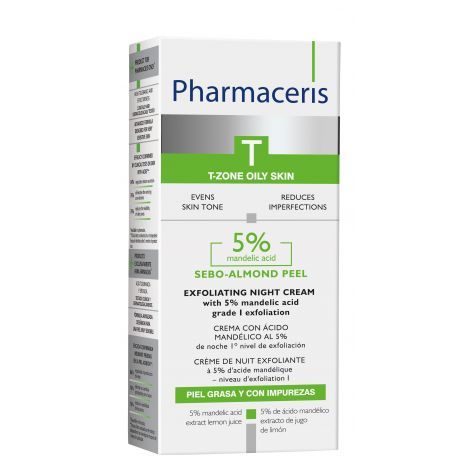 Pharmaceris T Крем-пилинг ночной Sebo-Almond Peel, крем для лица, 50 мл, 1 шт.