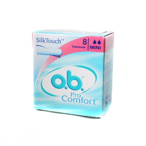 o.b. ProComfort mini тампоны женские гигиенические, тампоны вагинальные, 8 шт. цена