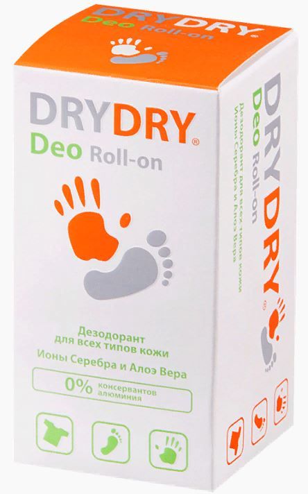 Dry Dry Deo дезодорант для всех типов кожи, део-ролик, 50 мл, 1 шт. цена
