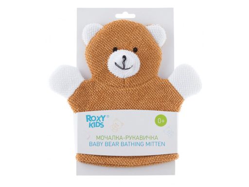 Roxy-kids Махровая мочалка-рукавичка Baby Bear, 1 шт. цена